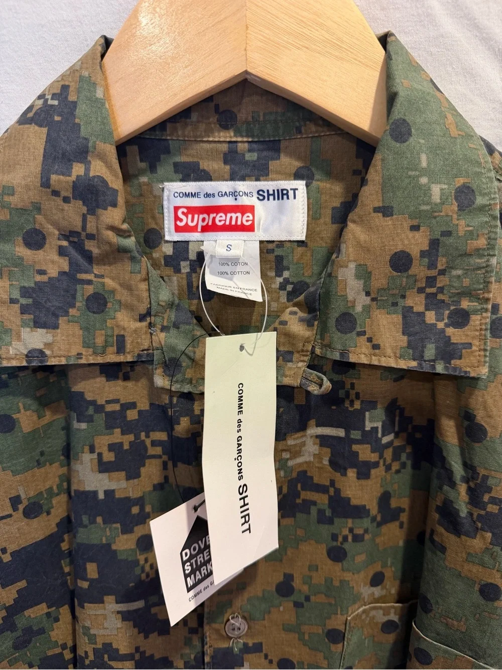 Supreme x Comme des Garçons Digi Camo Button Up Size Small
